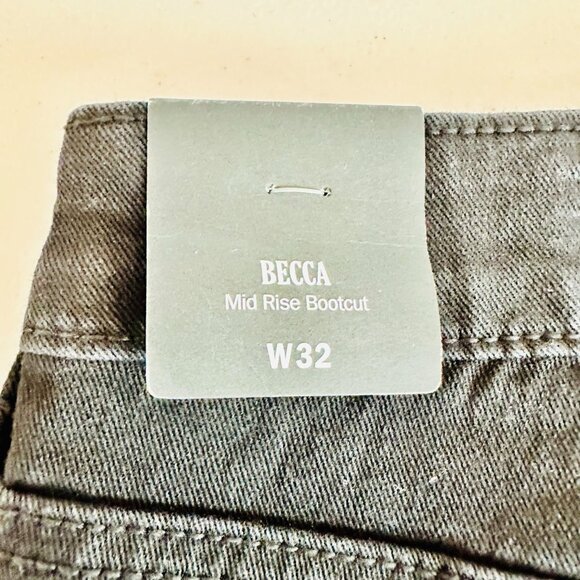 TRUE RELIGION BECCA STUDDED LOGO BOOTCUT BLACK JEAN DENIM PANTS - Picture 7 of 8